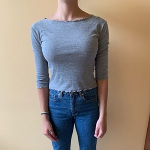 Grey Brandy Melville Top